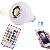 Smart RGB Bluetooth Speaker LED Bulb Light with Remote Control