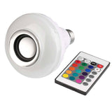 Smart RGB Bluetooth Speaker LED Bulb Light with Remote Control