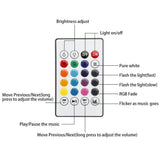 Smart RGB Bluetooth Speaker LED Bulb Light with Remote Control